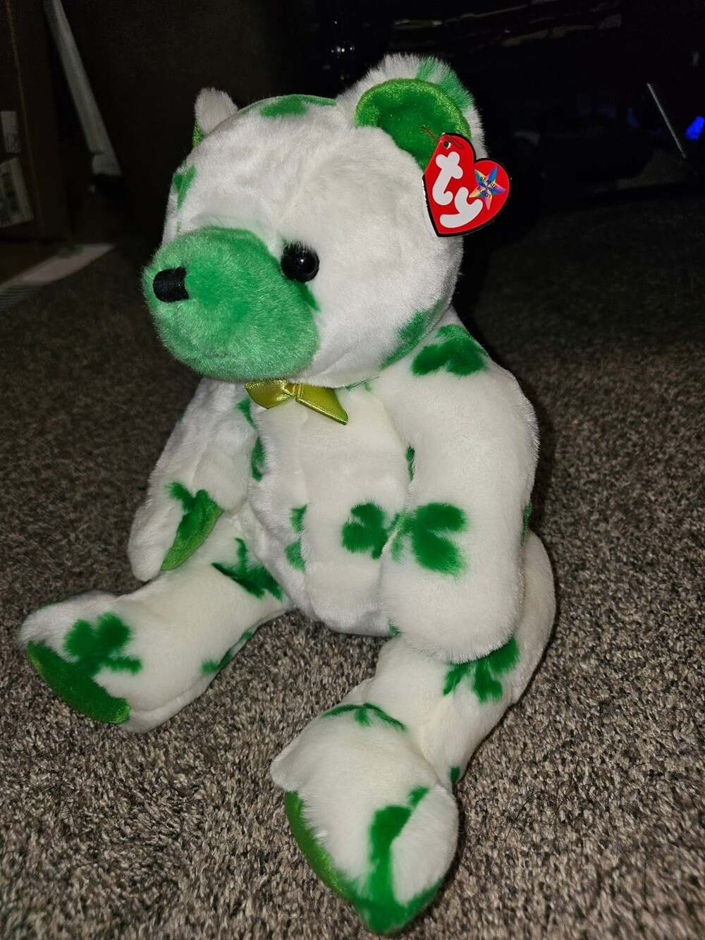 Ty Beanie Buddy Clover Retired MWMT 2002 13"